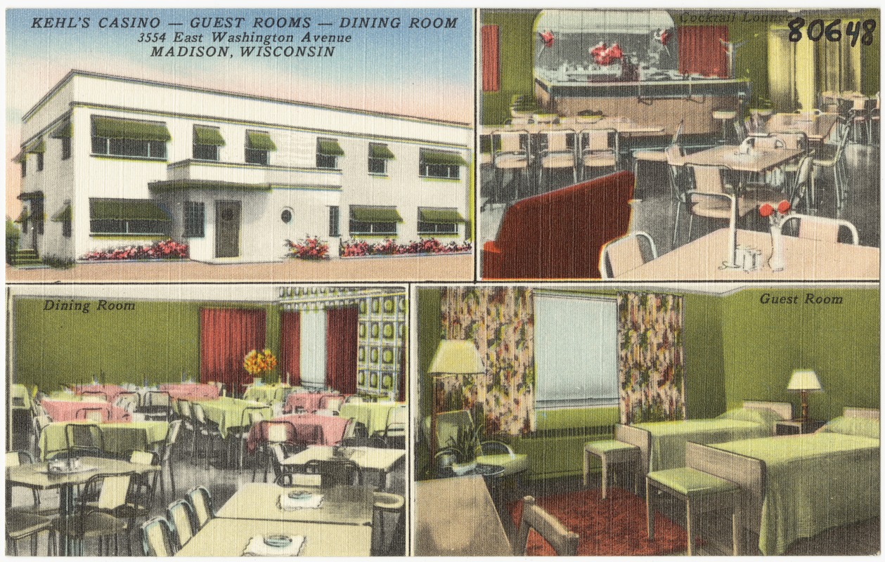 Kehl's Casino -- Guest rooms -- Dining room, 3554 East Washington Avenue, Madison, Wisconsin