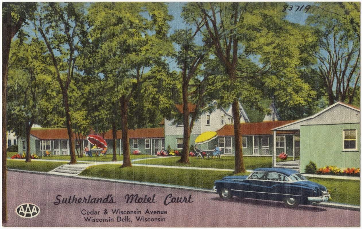 Southland's Motel Court, Cedar & Wisconsin Avenue, Wisconsin Dells, Wisconsin