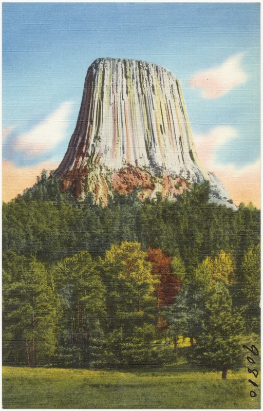 The Devil's Tower, Devil's Tower National Monument in Northeastern Wyoming