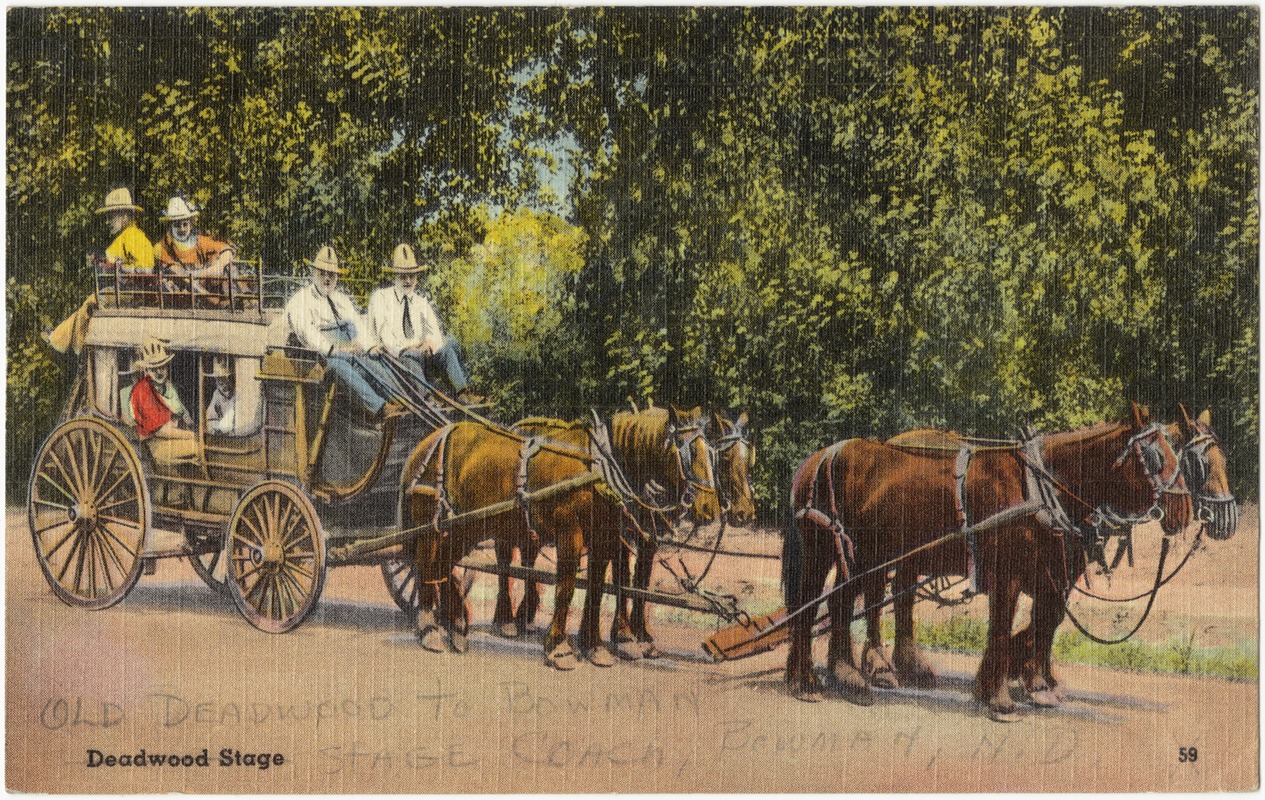 Old Deadwood to Bowman Stage Coach, Bowman, N. D. Digital Commonwealth