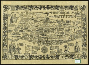 Historical map of Watertown