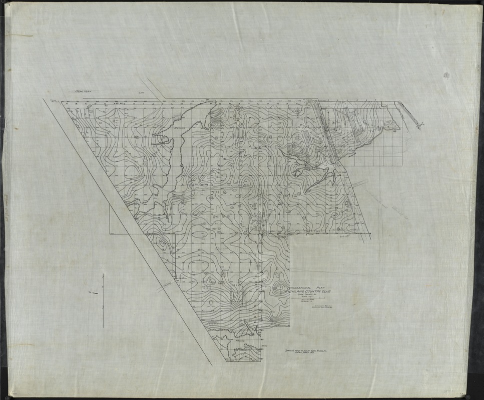 [LAKE SHORE COUNTRY CLUB] TOPOGRAPHICAL PLAN; SCALE 100'=1"