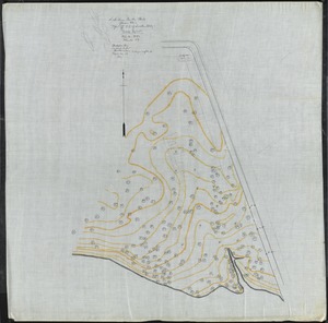 [LAKE SHORE COUNTRY CLUB] TOPO OF SITE OF LOCKER BUILDING; SCALE 20'=1"