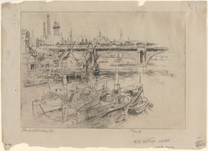 Penny steamboats at Waterloo Bridge