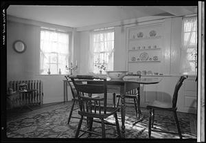 Meserve House, Salem: interior, dining room