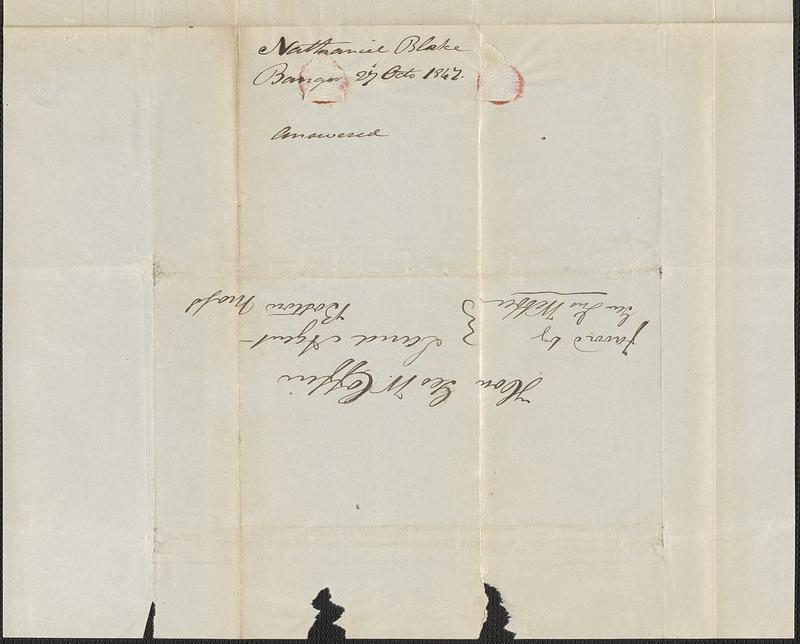 Nathaniel Blake to George Coffin, 27 October 1847 - Digital Commonwealth