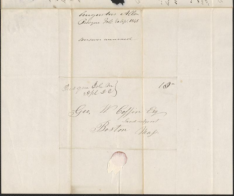 Augustus Allen to George Coffin, 21 April 1848 - Digital Commonwealth