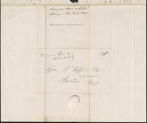 Augustus Allen to George Coffin, 21 April 1848