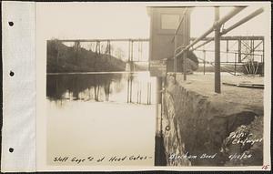 Bircham Bend, staff gage #2, head gates, Springfield, Mass., May 15, 1928