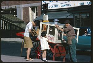 Popcorn cart, Tremont Street, Boston