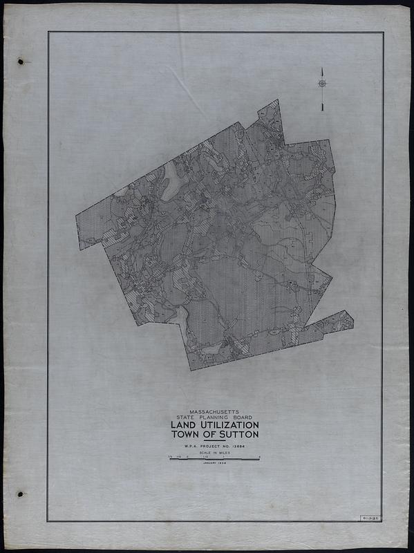 Land Utilization Town of Sutton Digital Commonwealth