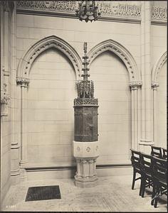 Emmanuel Church, Lindsay Memorial Chapel, Newbury St., Boston, font (Allen & Collens, arch.)