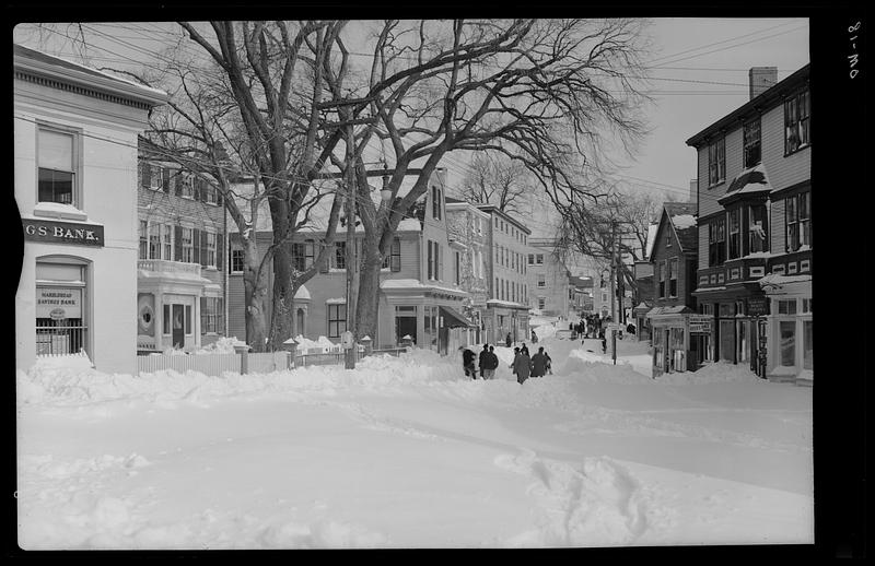 Washington Street After a blizzard, Marblehead