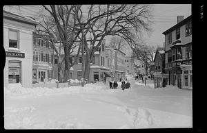Washington Street After a blizzard, Marblehead