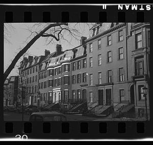Marlborough Street, Boston, Massachusetts, between Berkeley Street and Clarendon Street