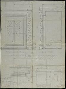 Full-scale drawing of tabernacle for side altars