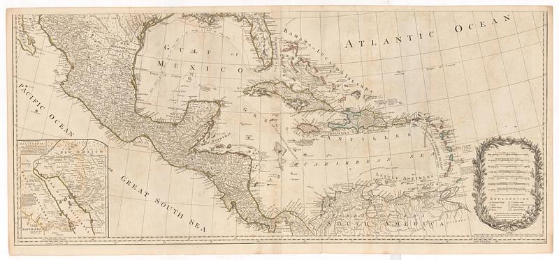 A new map of North America; with the West India Islands