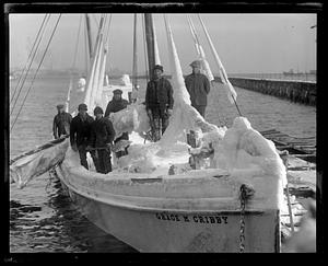 Ice clad lobster boat Grace M. Cribby