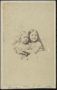 Daisy [Hughes] Thurston and unidentified female child, n.d.