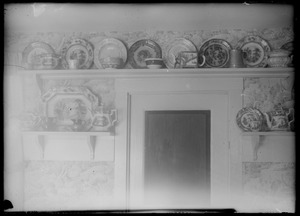 Interior dining room - plates on shelf