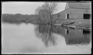 Seven Gates: barn w/ ice slide. Opp. pond from No. Tisbury Mill