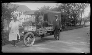 Howard Downs - meat wagon on front w/ bananas & oranges