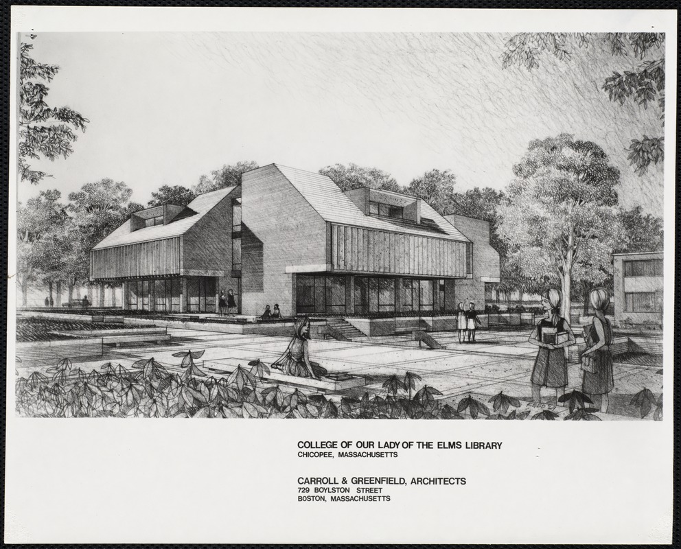 Alumnae Library, drawing