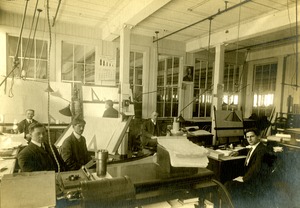 Draper Company Drafting Room with employees