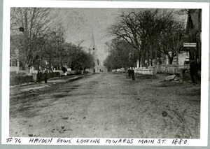 Hayden Rowe Looking Towards Main Street, ca. 1880