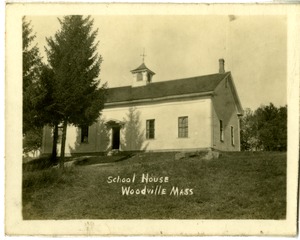 Hopkinton Schools, image # 4, Schoolhouse Woodville ca 1900