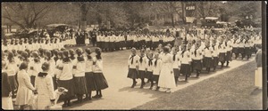 Sports Day events and gymnasium, circa 1916-1925