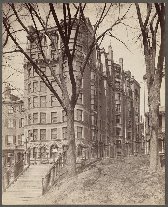 Tudor apartment house, Joy and Beacon Streets Digital Commonwealth