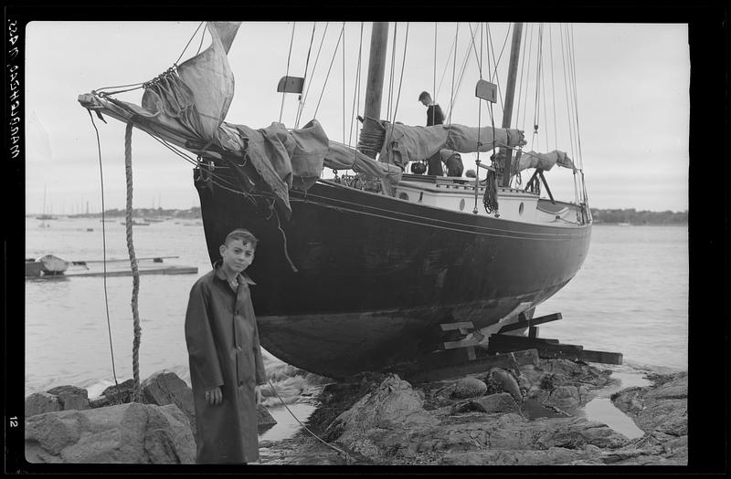 Marblehead, hurricane damaged boats