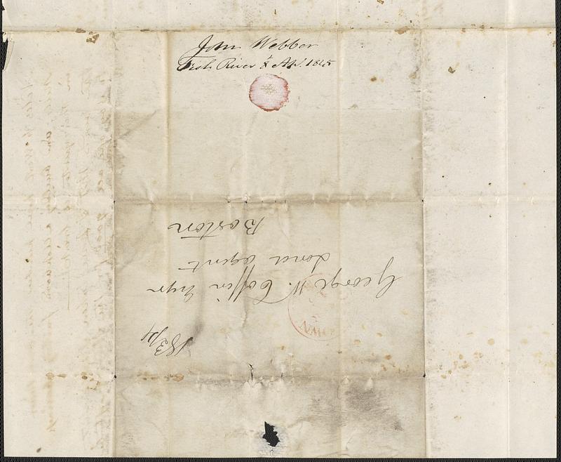 John Webber to George Coffin, 8 April 1845 - Digital Commonwealth