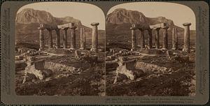 The temple at Old Corinth, one of the oldest Doric structures - s. to the Acropolis, Greece