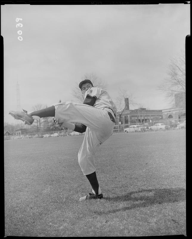 Springfield College baseball player pitching