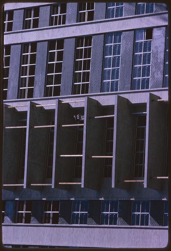 Detail of windows on modern building