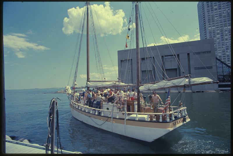 Sailboat at Long Wharf, Boston