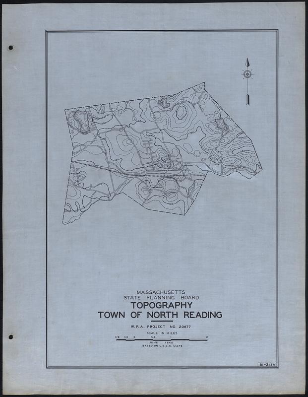 Topography Town of North Reading Digital Commonwealth