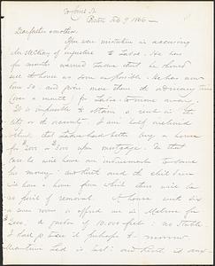 Letter from John D. Long to Zadoc Long and Julia D. Long, February 9, 1866