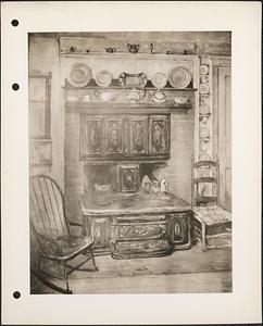 Interior kitchen, house of Ethel Brown