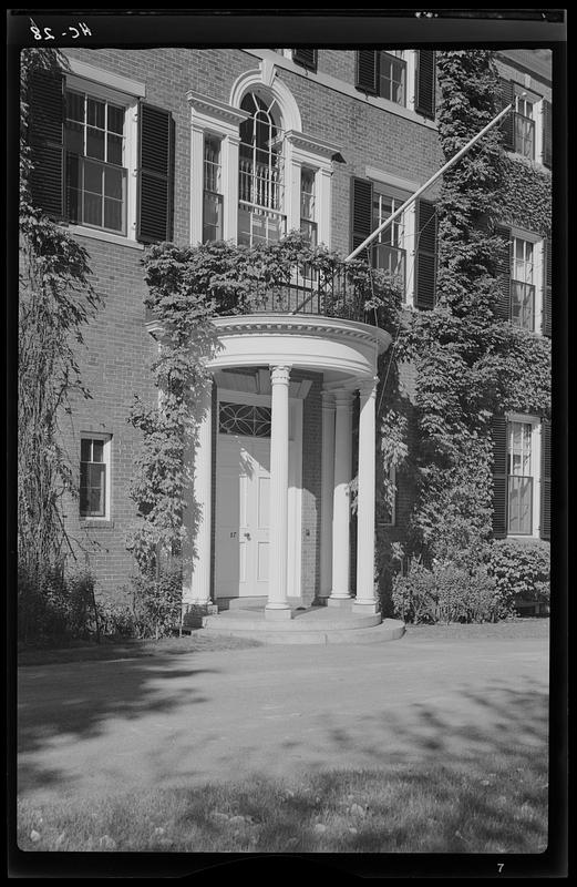 Doorway of the President's House, in Harvard Yard, Cambridge