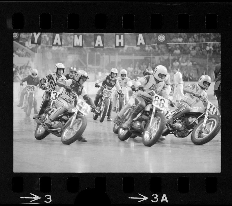 Motorcycle races at Boston Garden, Boston Digital Commonwealth