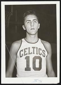 Back with Celts-Connie Simmons, member of the Boston Basketball club in 1946, has been signed as a free agent and will be among 20 players who start workouts Monday under coach Red Auerbach. He played with Syracuse last winter.
