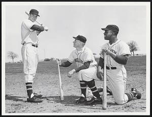English High - Outfield. L, R. Bud Costello RF - Leo Costello LF - Bob Booyer CF.
