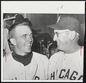 L-R- Pete Ward, Al Lopez. Chicago White Sox.