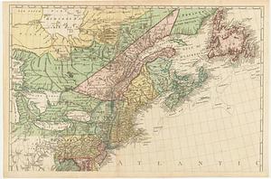 A new map of the British colonies in North America, shewing the seat of the present war, taken from the best surveys, compared with and improved from manuscripts of several noblemen and gentlemen