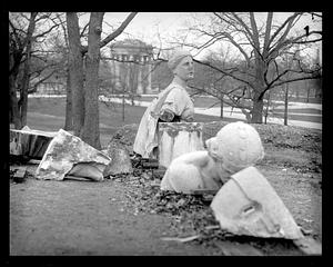 Broken sculpture