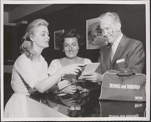 Alicja Bobrowska, Miss Poland 1958 (left) in Boston