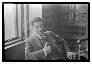 Leo Schwartz, legal advisor to Police Commissioner E.C. Hultman at headquarters